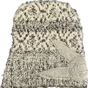 Sparkling, Gray/Creamy White, Soft, Boutique Beanie.